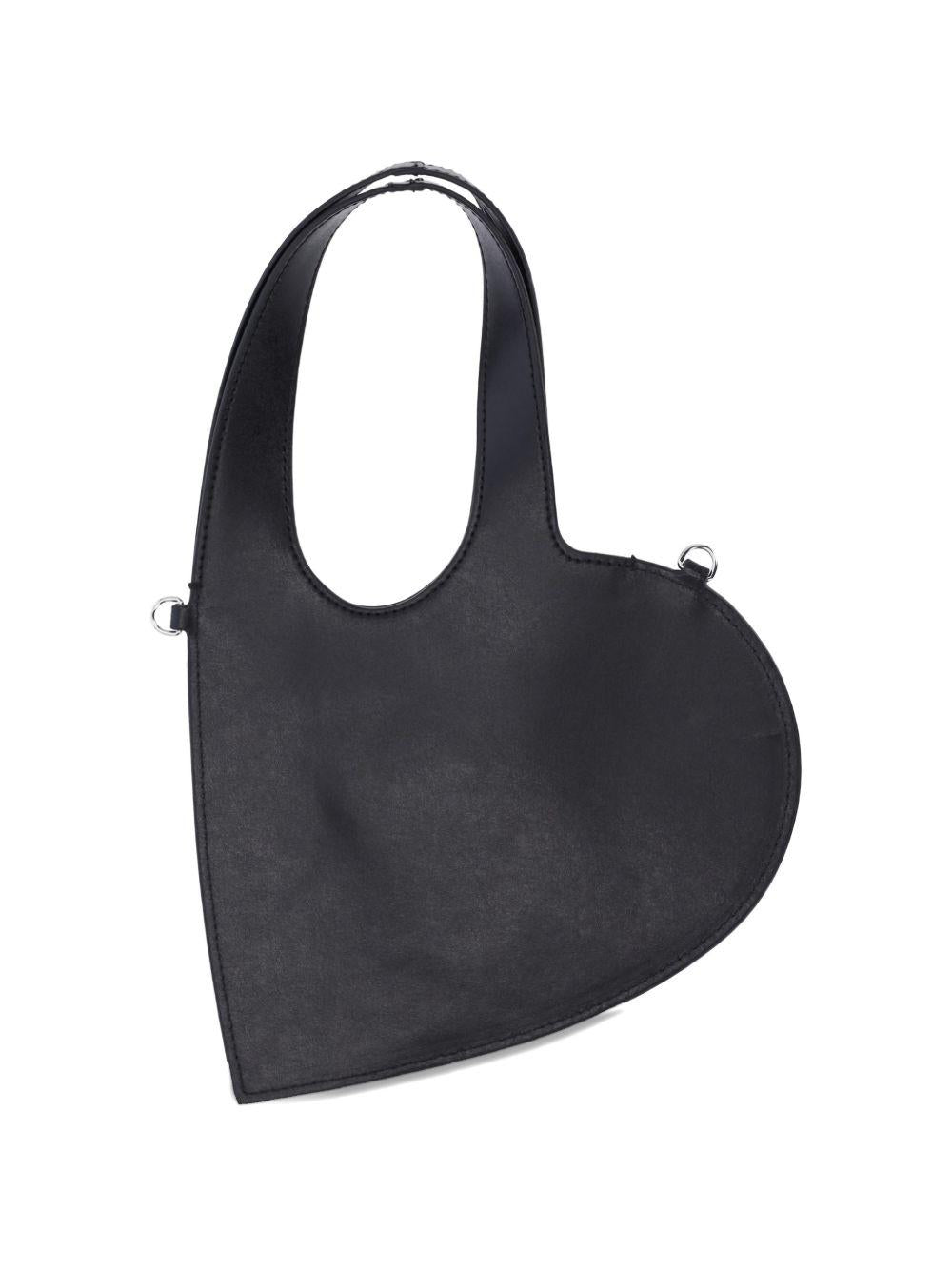 COPERNI Borsa Baby Heart in pelle nera 