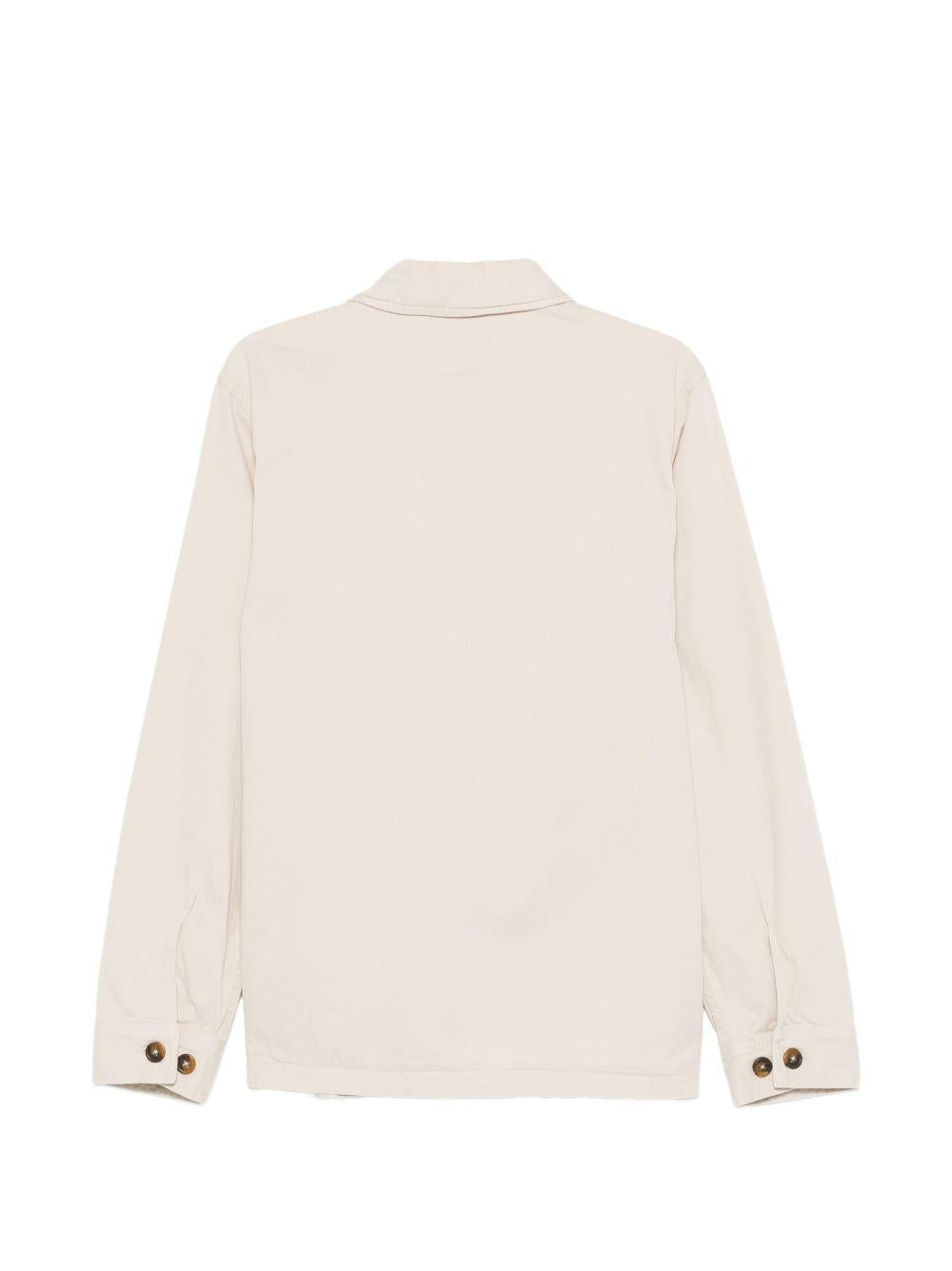 SEBAGO Camicia in denim Door beige con bottoni 