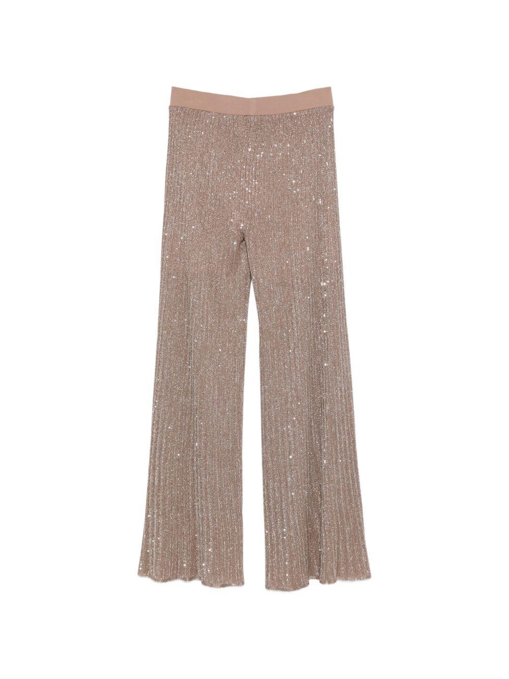 D EXTERIOR Pantaloni ampi e morbidi con paillettes 