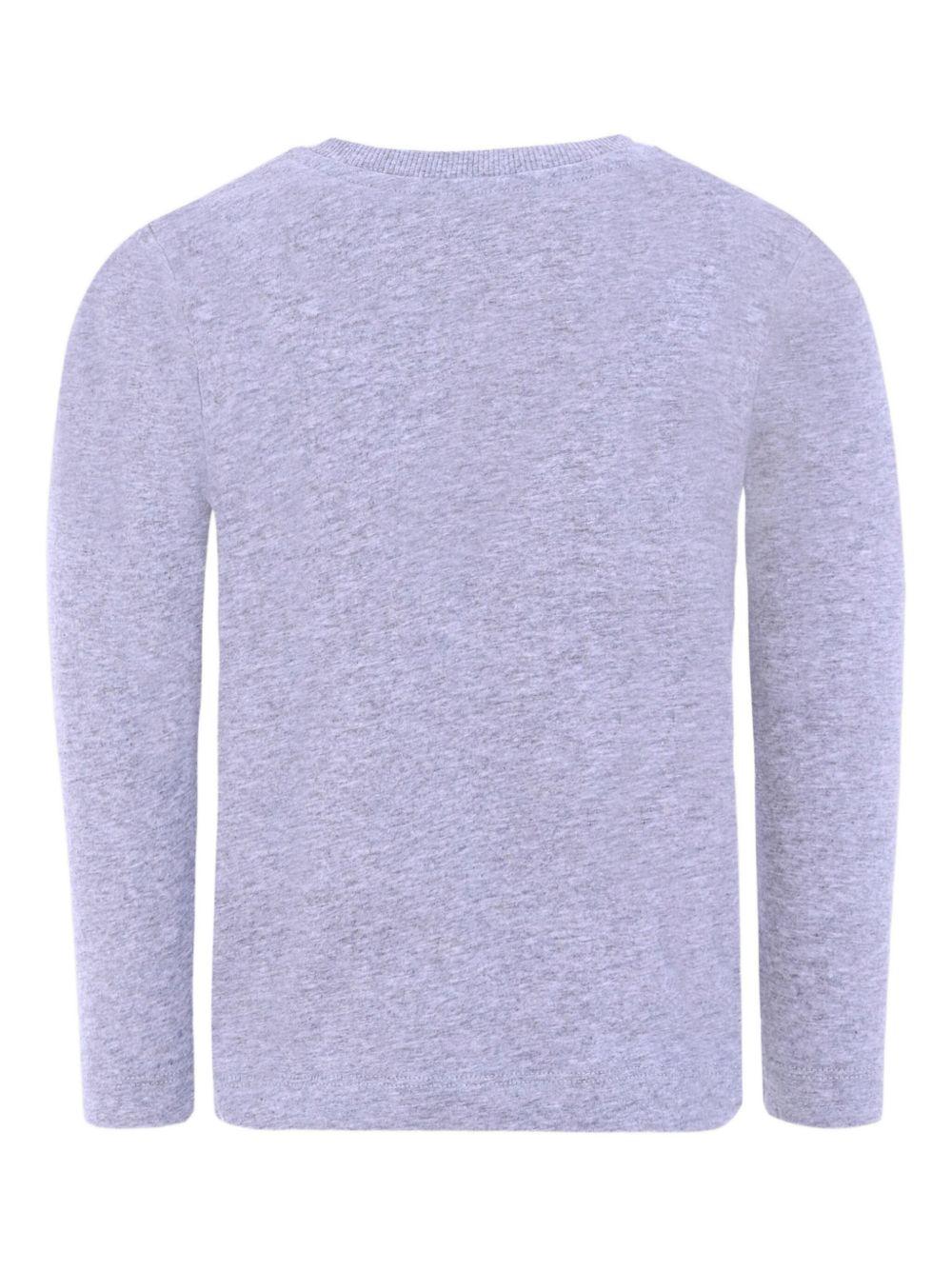 MOSCHINO T-shirt a maniche lunghe con stampa logo 