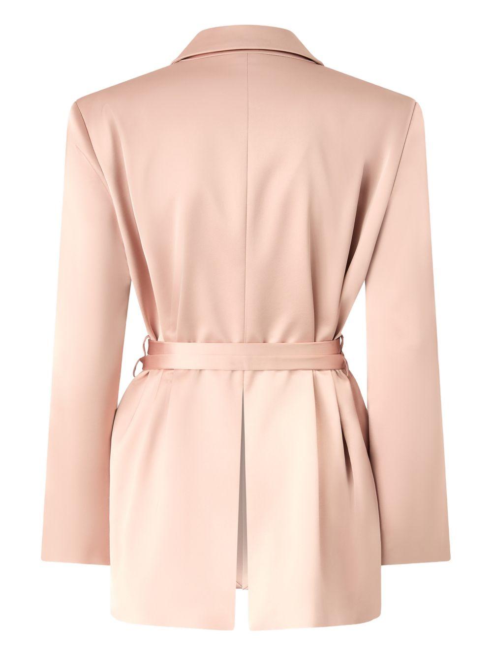 PINKO Blazer Rapa rosa con cintura 