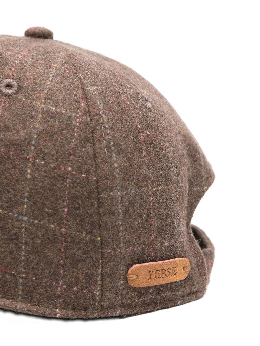 YERSE Cappello da baseball Lee in lana marrone 