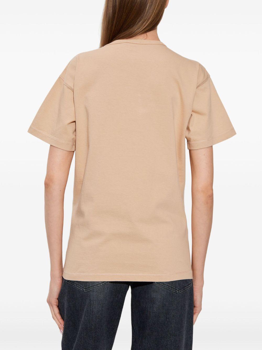 DIESEL T-shirt in cotone beige 