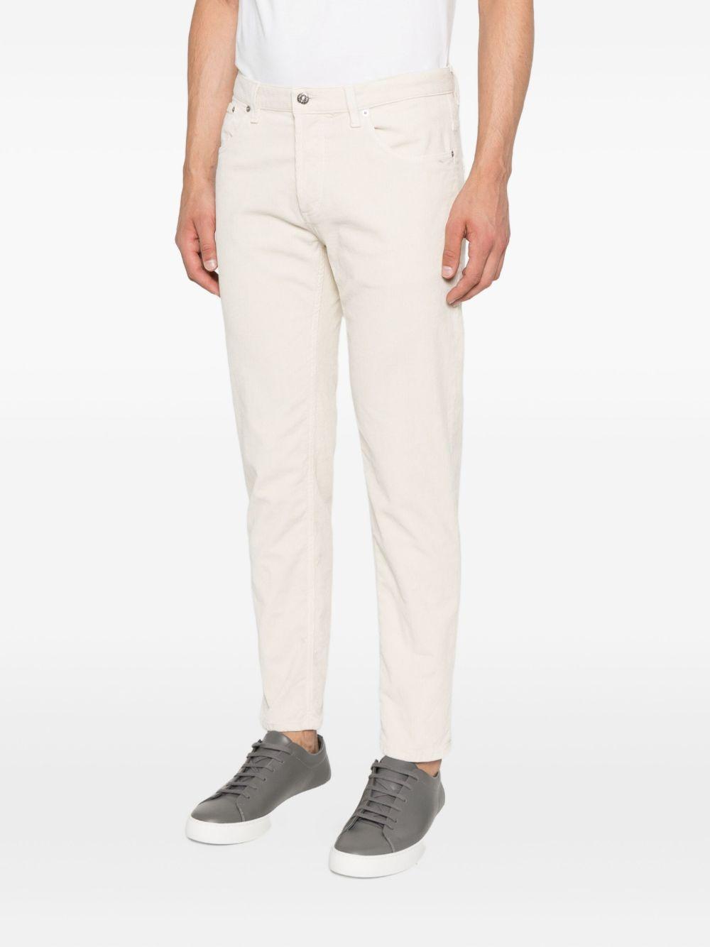 DONDUP Pantaloni in twill di cotone avorio 