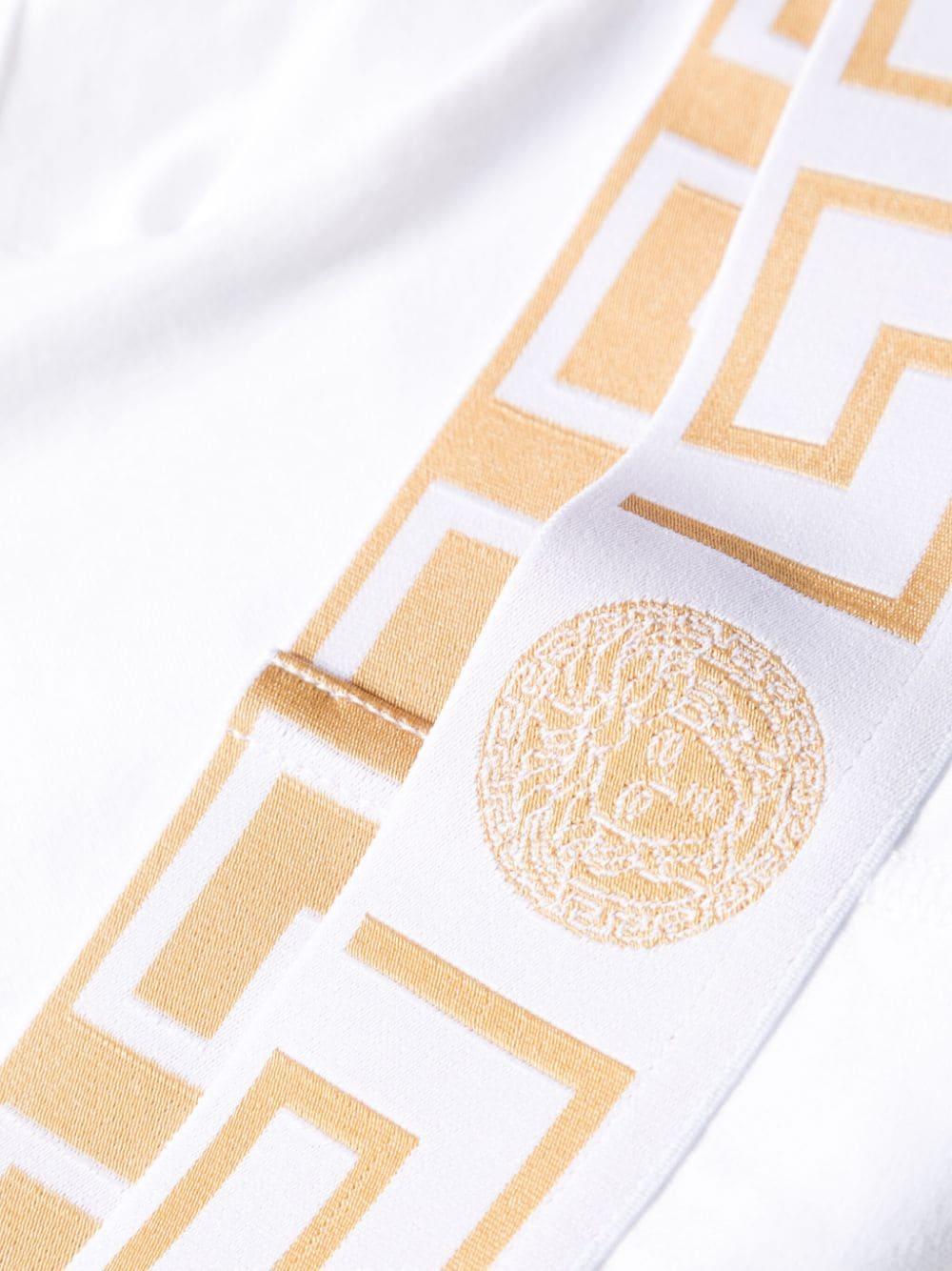 VERSACE Boxer in cotone stretch con motivo greca 