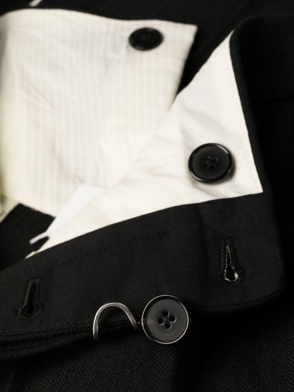 MAISON MARGIELA Pantaloni neri a gamba dritta 