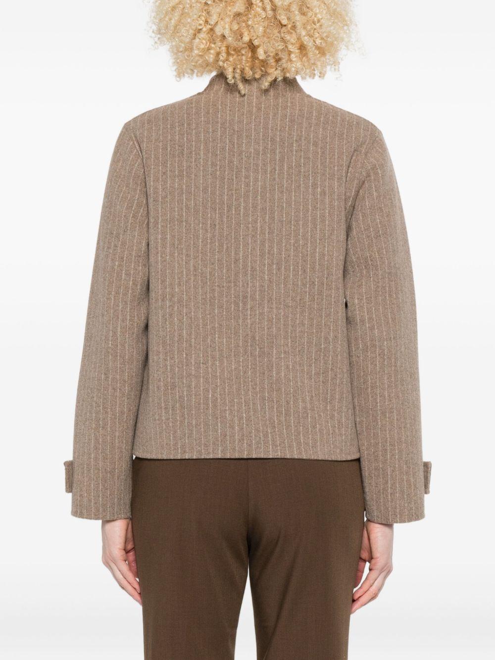 YERSE Cappotto corto gessato 