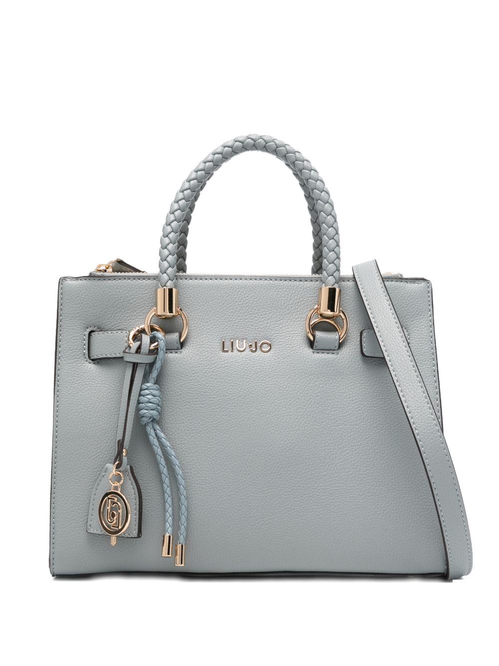 LIUJO Borsa tote con dettagli dorati 