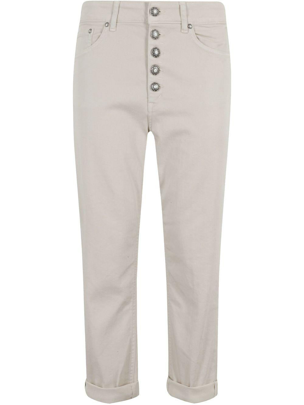 DONDUP Jeans Koons grigi con bottoni 