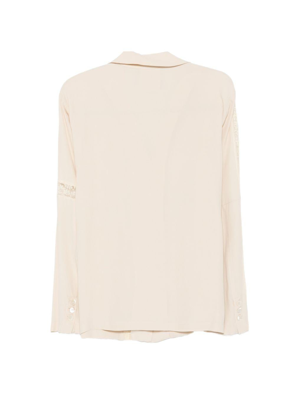 SEMICOUTURE Camicia Aida con ricami frontali 