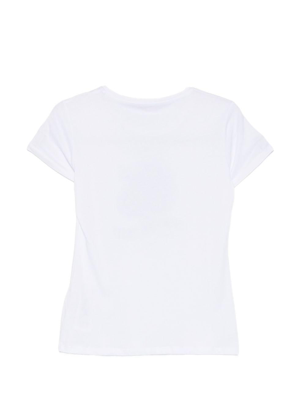 LIUJO T-shirt in cotone bianco con stampa "Summer taste" 