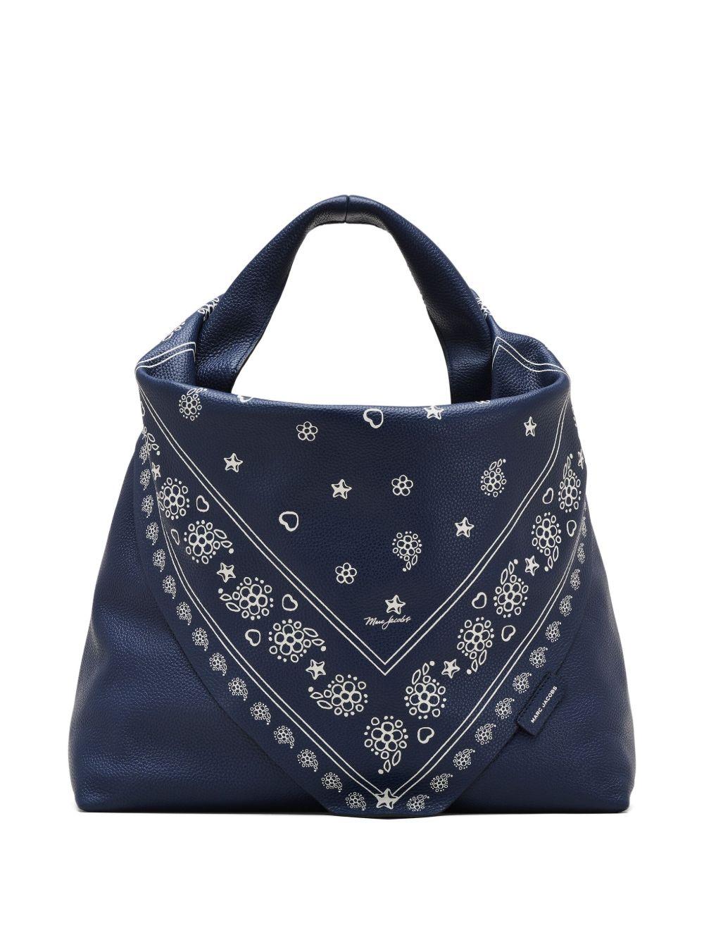 MARC JACOBS Borsa a spalla sack in pelle con effetto bandana 