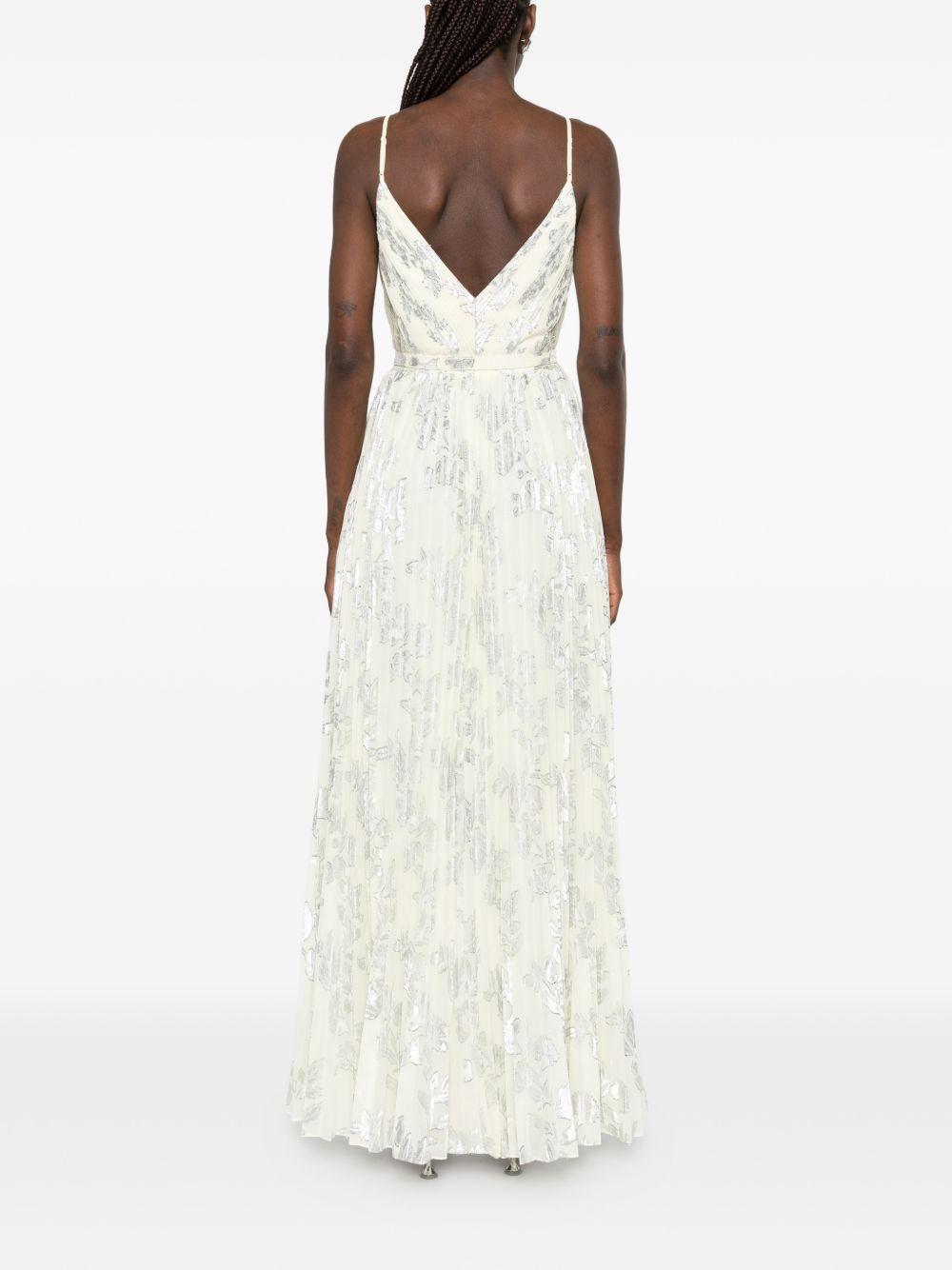 SELF PORTRAIT Abito lungo impreziosito da strass e ricami 