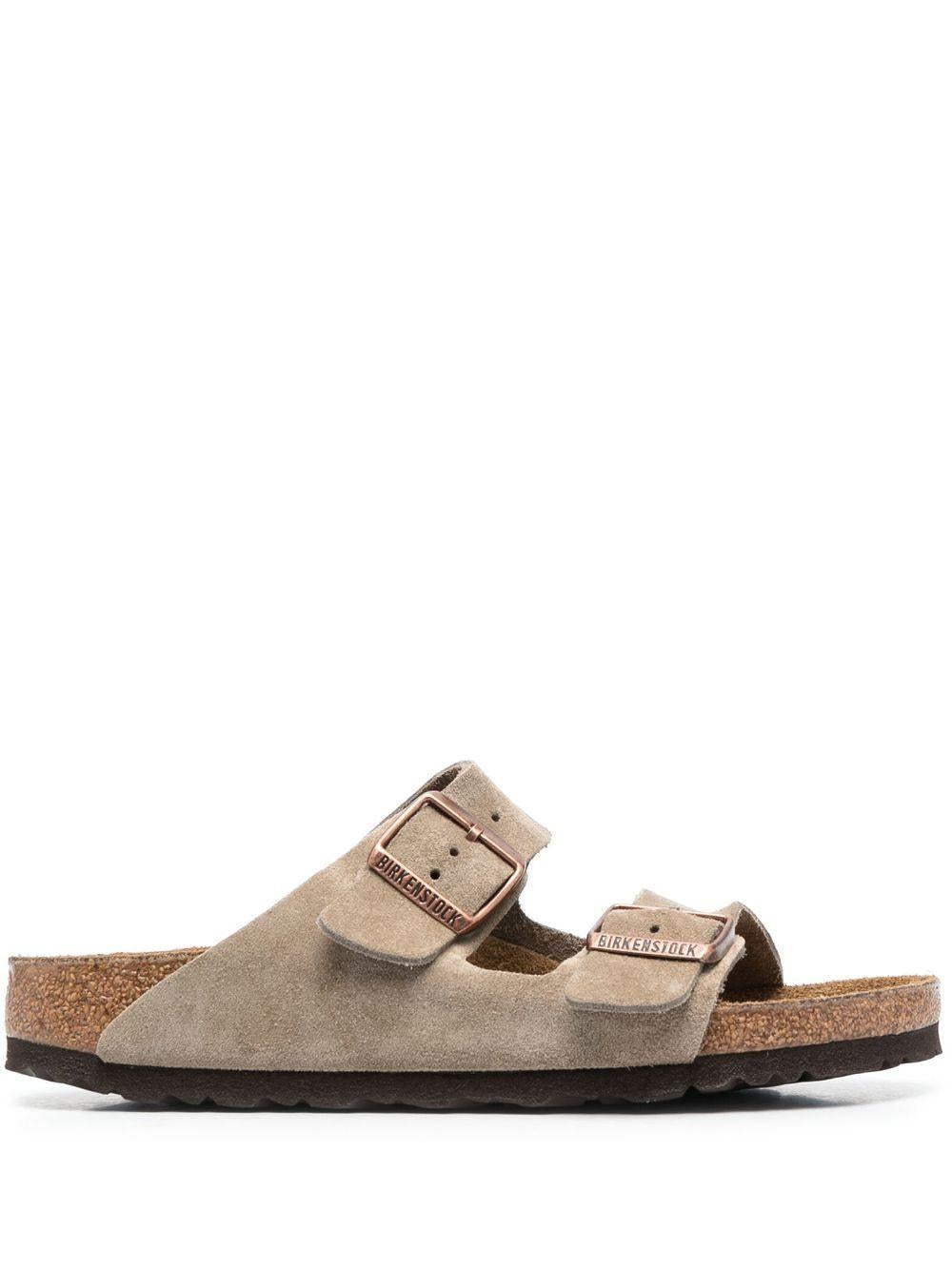 BIRKENSTOCK Ciabatte 'Arizona' in camoscio grigio chiaro 