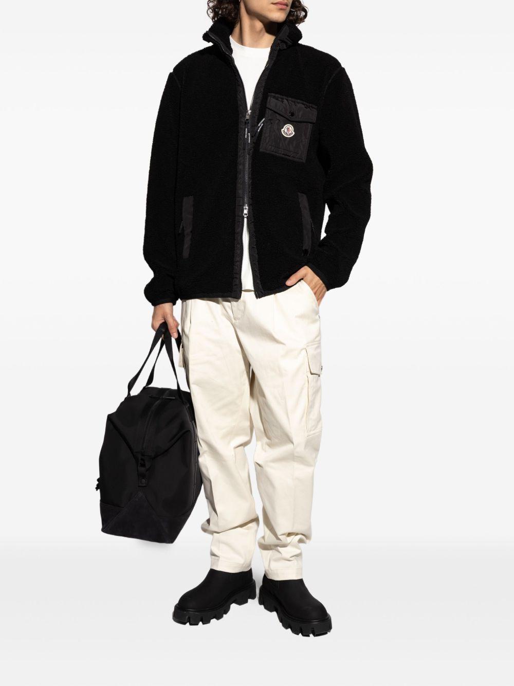 MONCLER Felpa con zip e tasca 