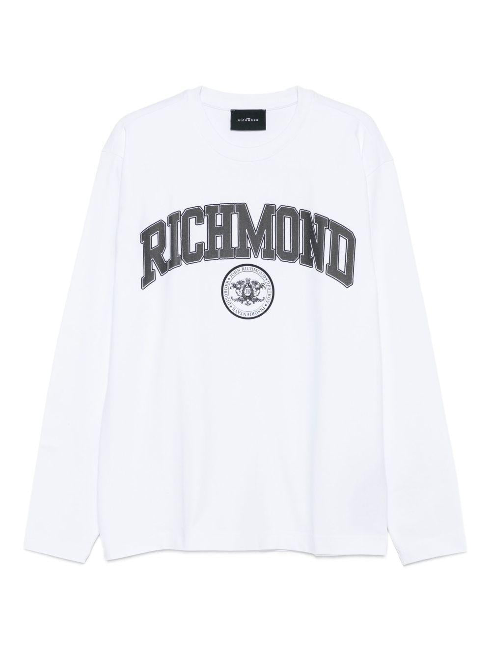 JOHN RICHMOND T-shirt a maniche lunghe con logo 
