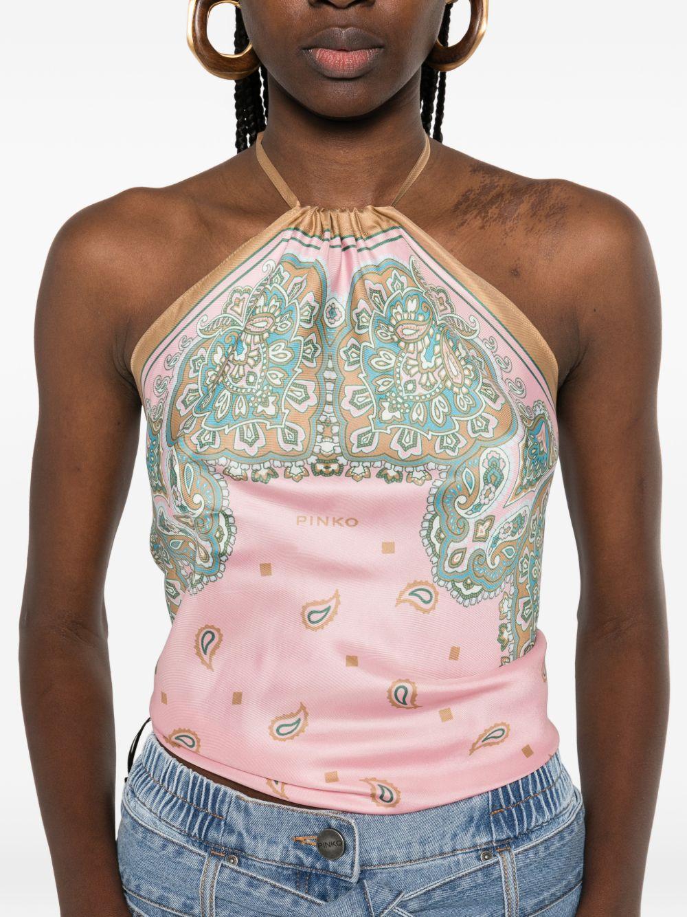 PINKO Top Halter 'Synchro' 