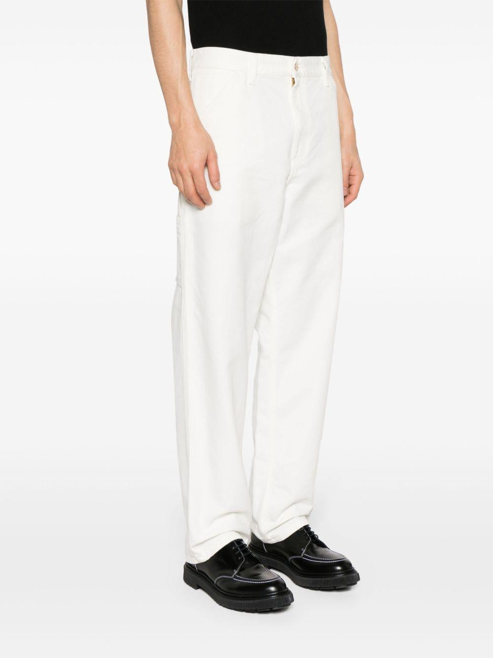 CARHARTT WIP Jeans in cotone bianco 