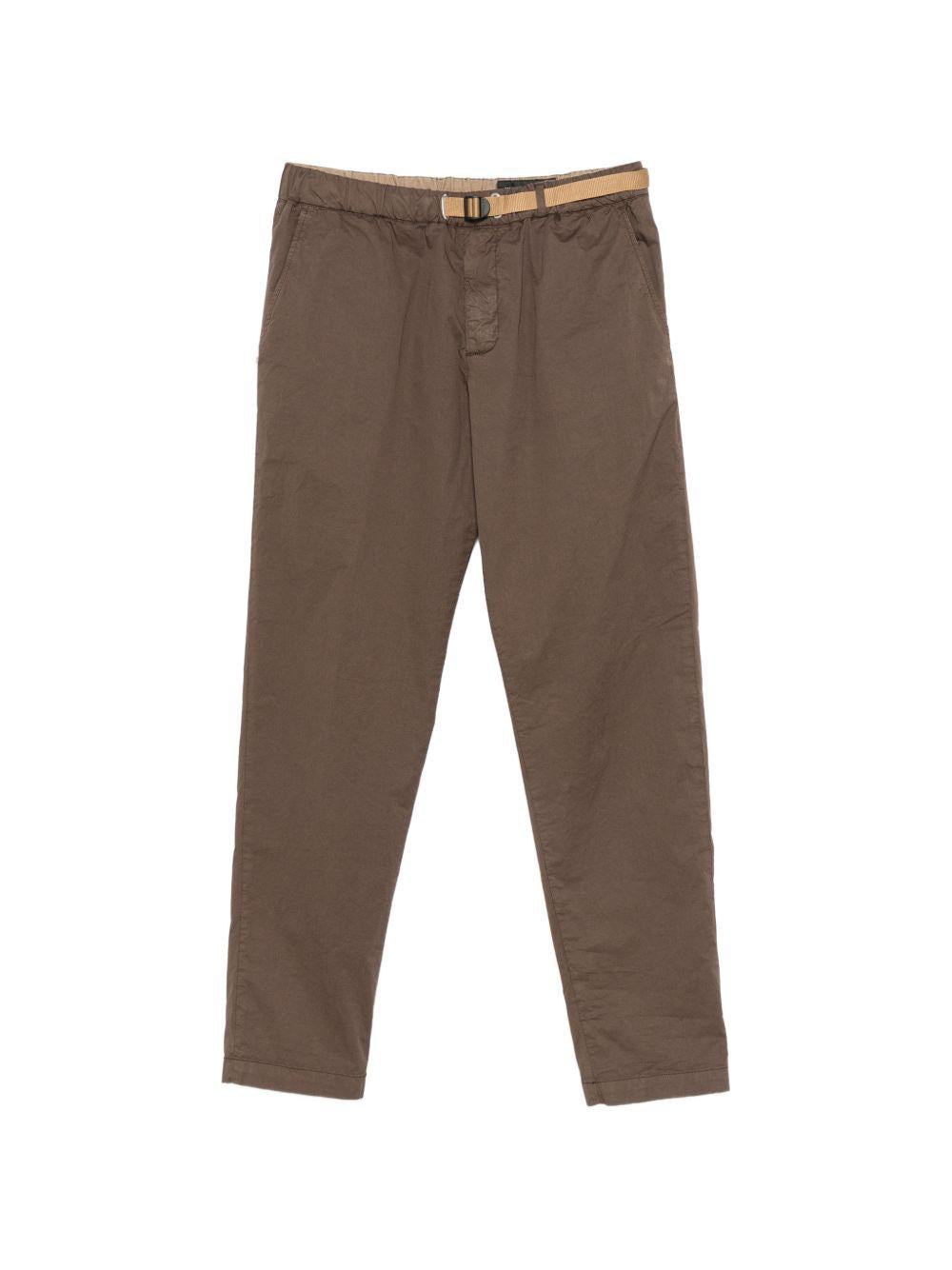 WHITE SAND Pantaloni marroni con cintura in vita 