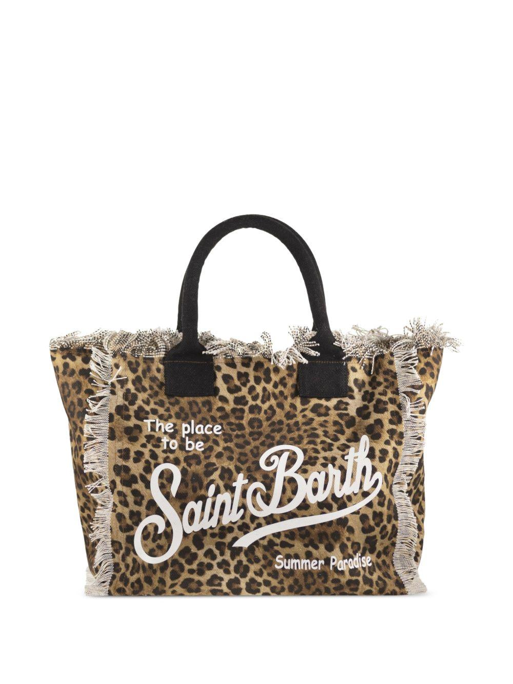 MC2 SAINT BARTH Borsa shopping Vanity con stampa animalier 