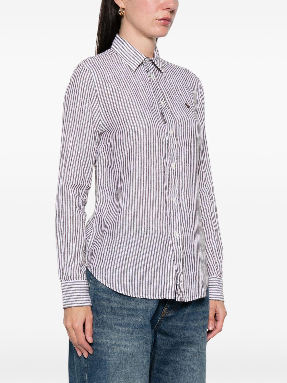 POLO RALPH LAUREN Camicia in lino a righe 