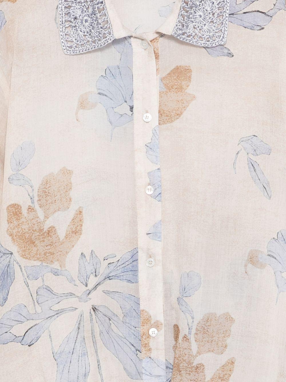 SEVENTY Camicia con stampa floreale 