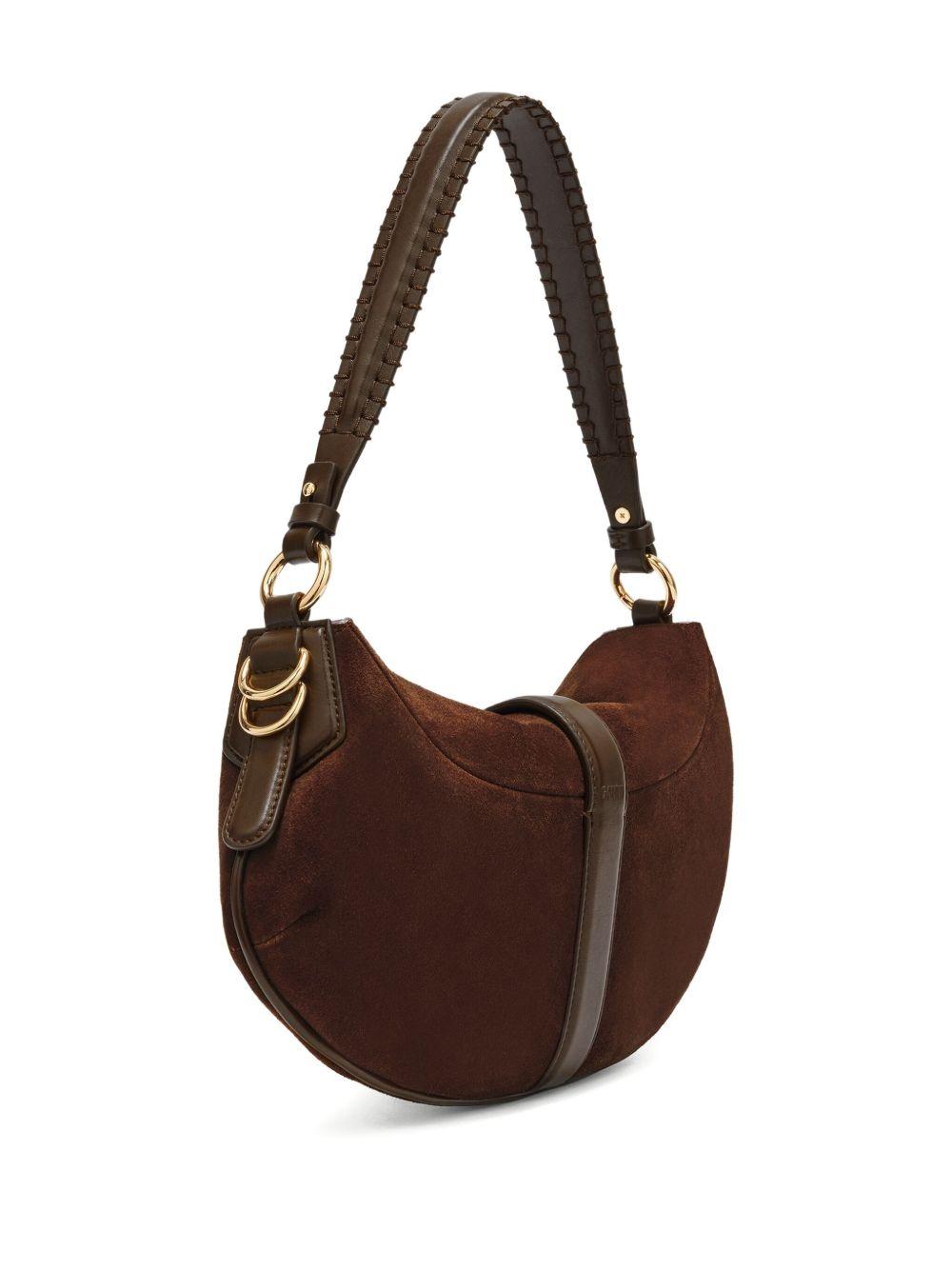 GANNI Borsa B-Kat Pelinova in suede marrone 
