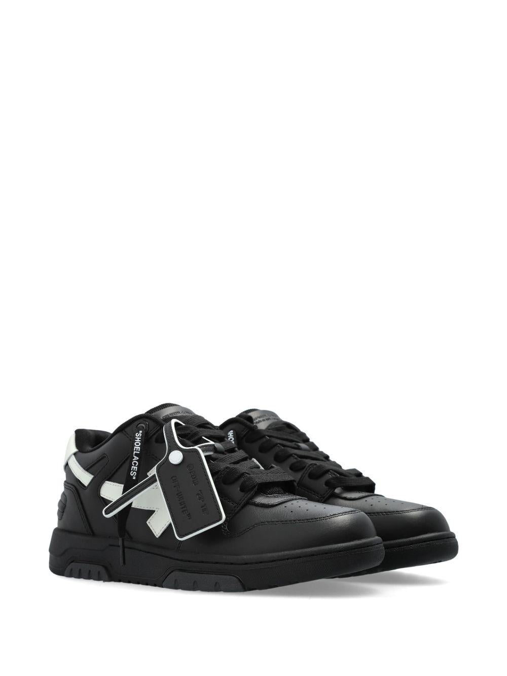 OFF WHITE Sneakers 'Out of Office' in pelle nera 