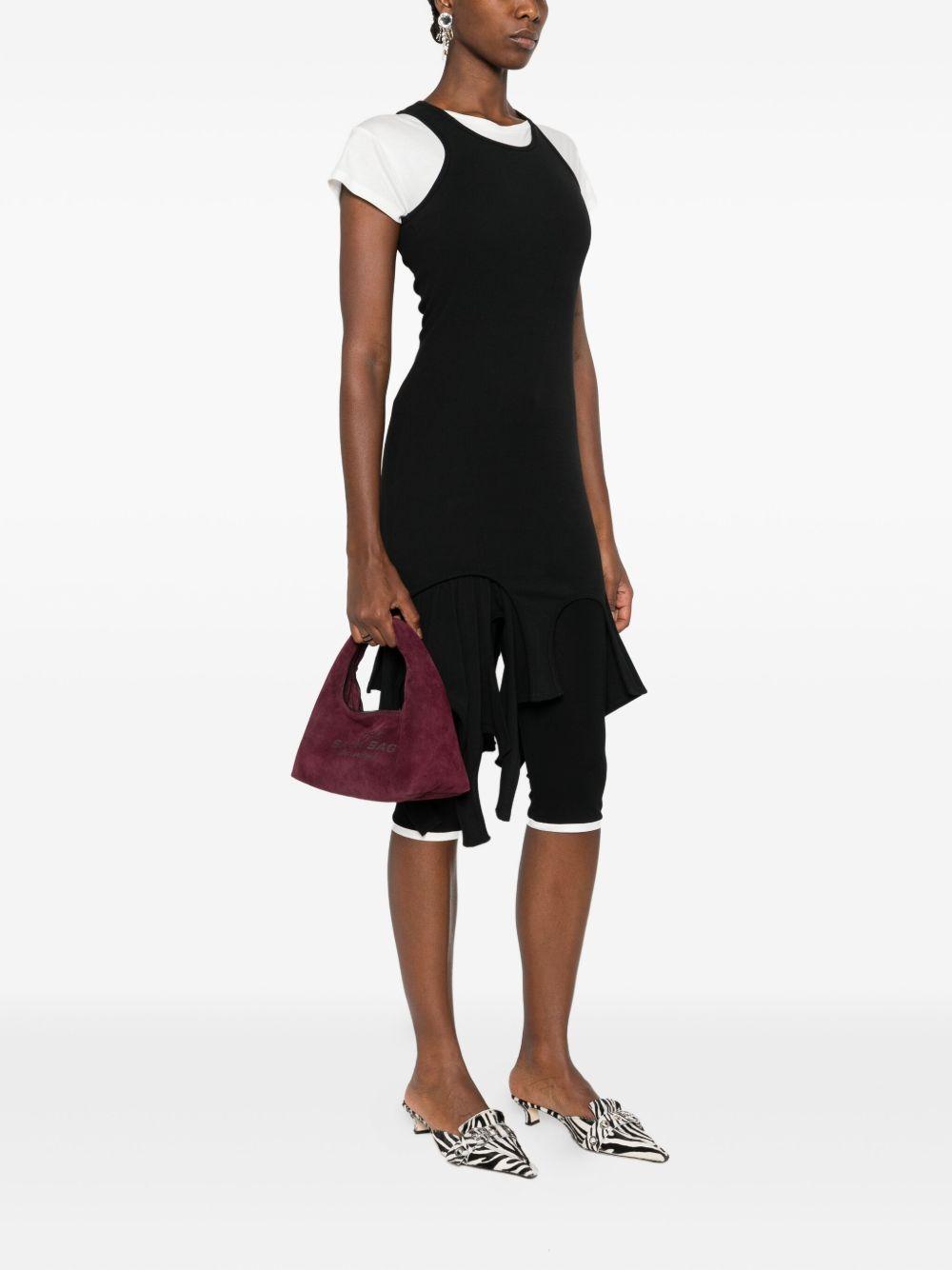 MARC JACOBS Borsa 'Mini Sack bag' in camoscio bordeaux 