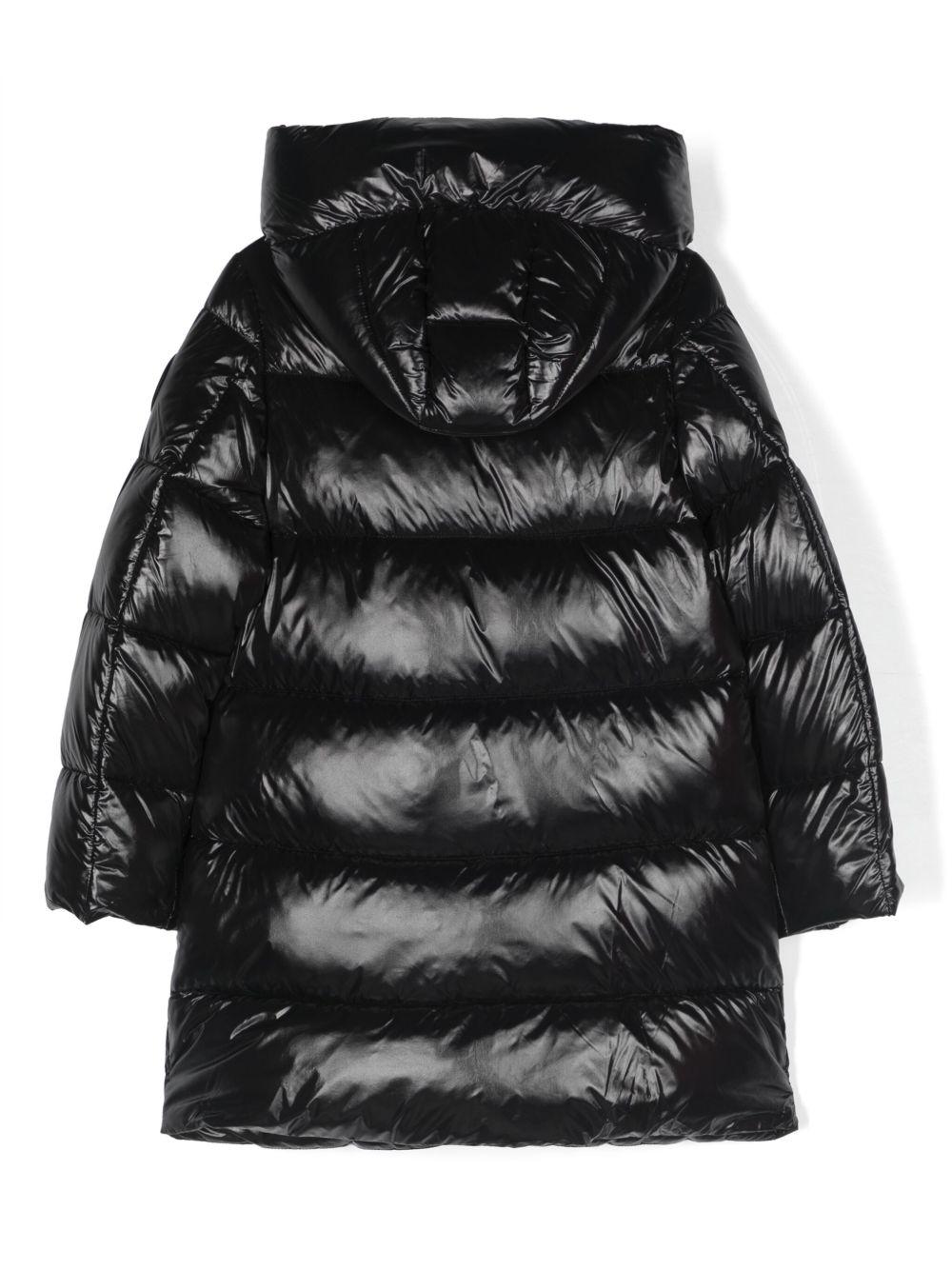 SAVE THE DUCK Piumino lungo con cappuccio 