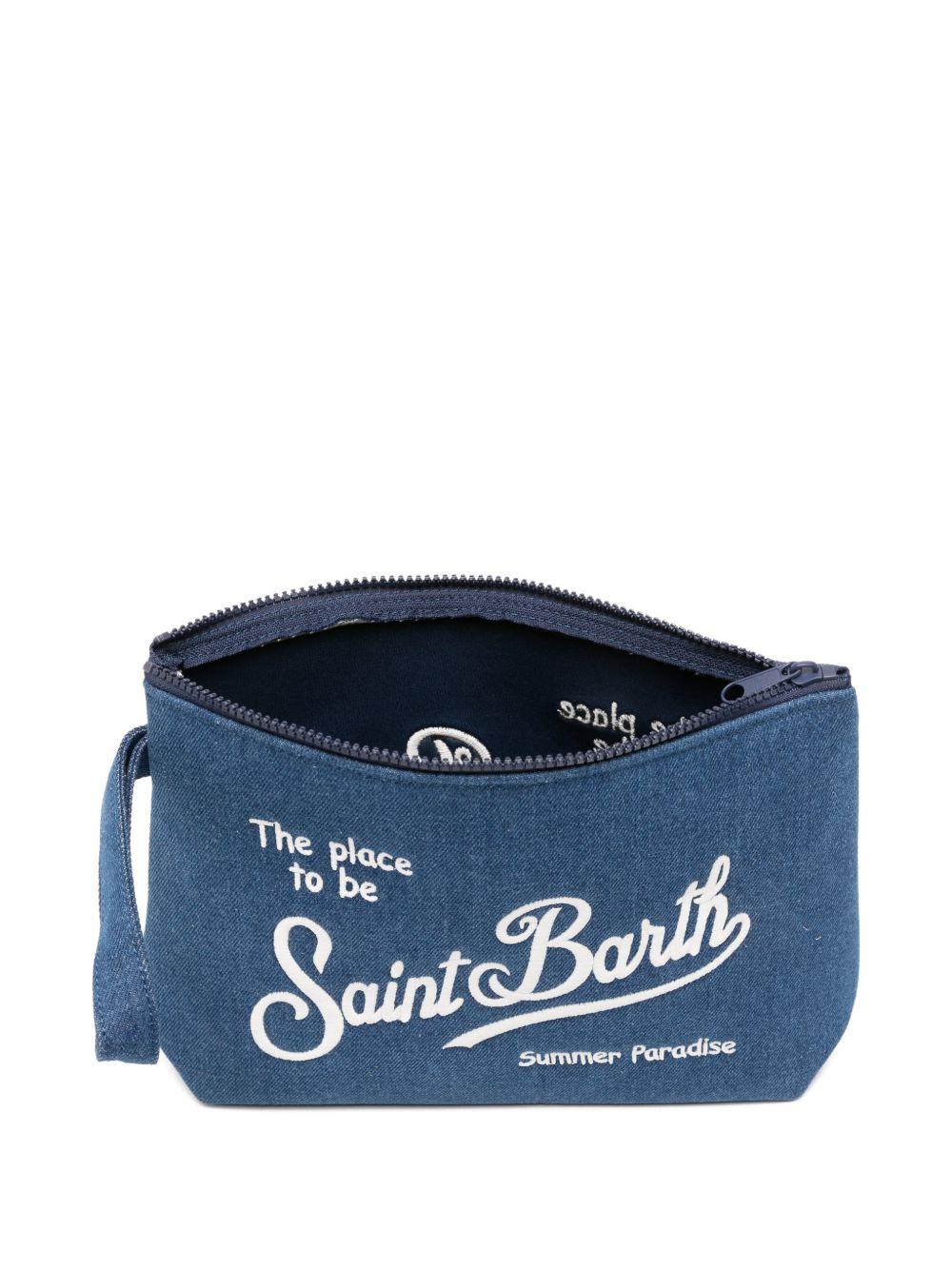 MC2 SAINT BARTH Pochette Aline Denim blu 
