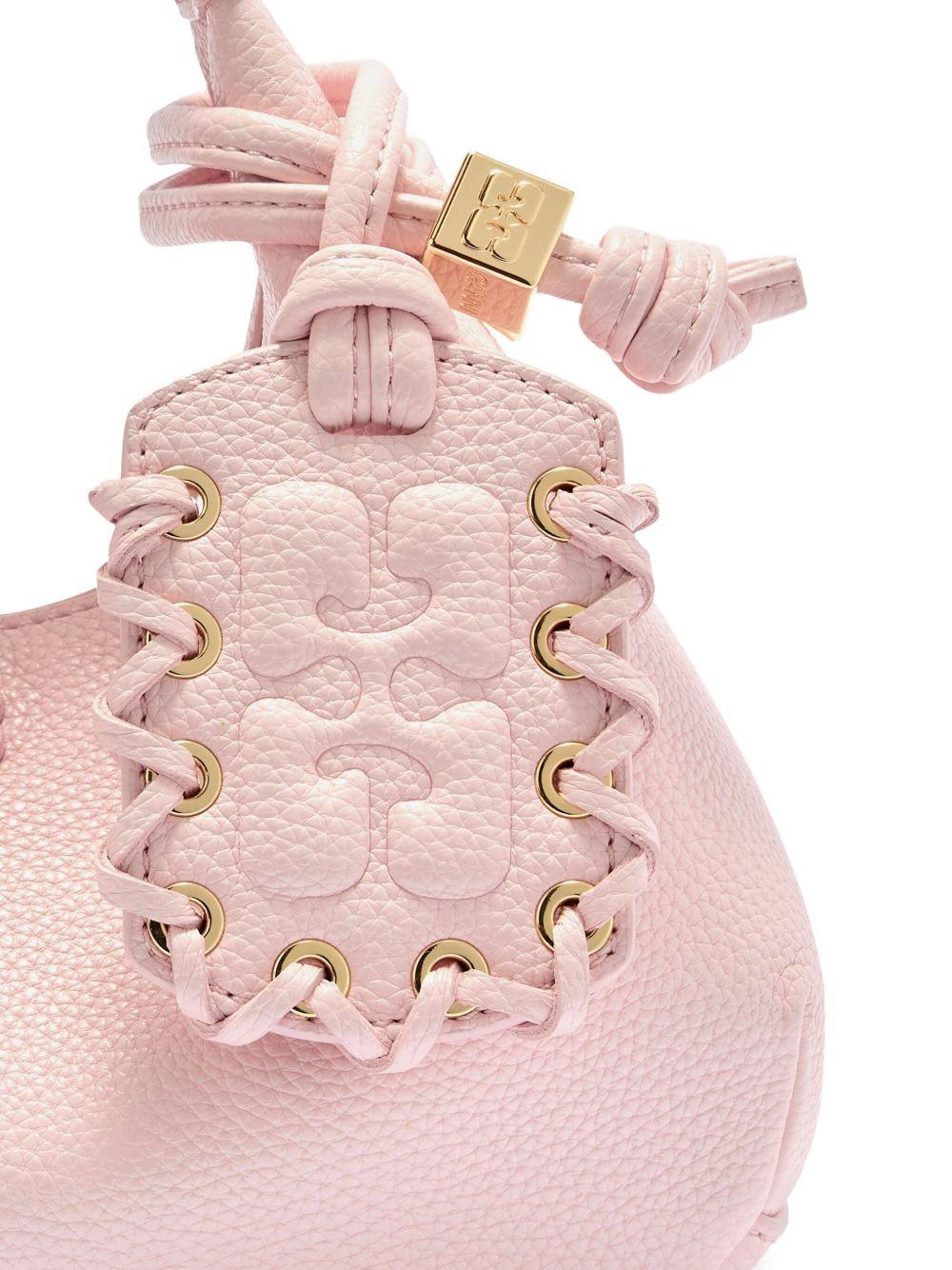 GANNI Borsa tote Hobo Mini rosa 