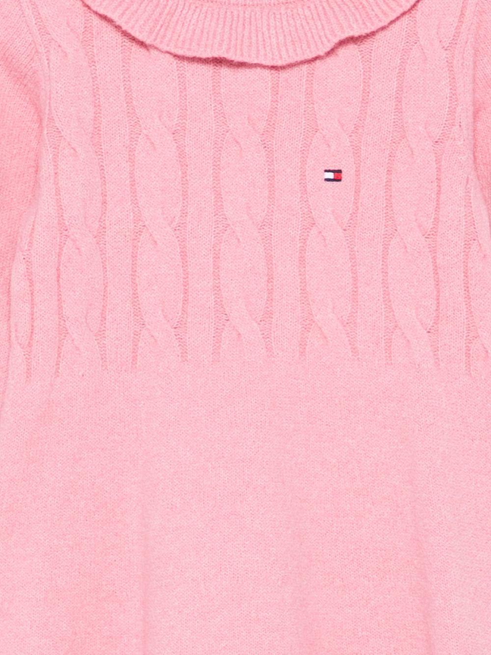 TOMMY HILFIGER Abito in maglia rosa 