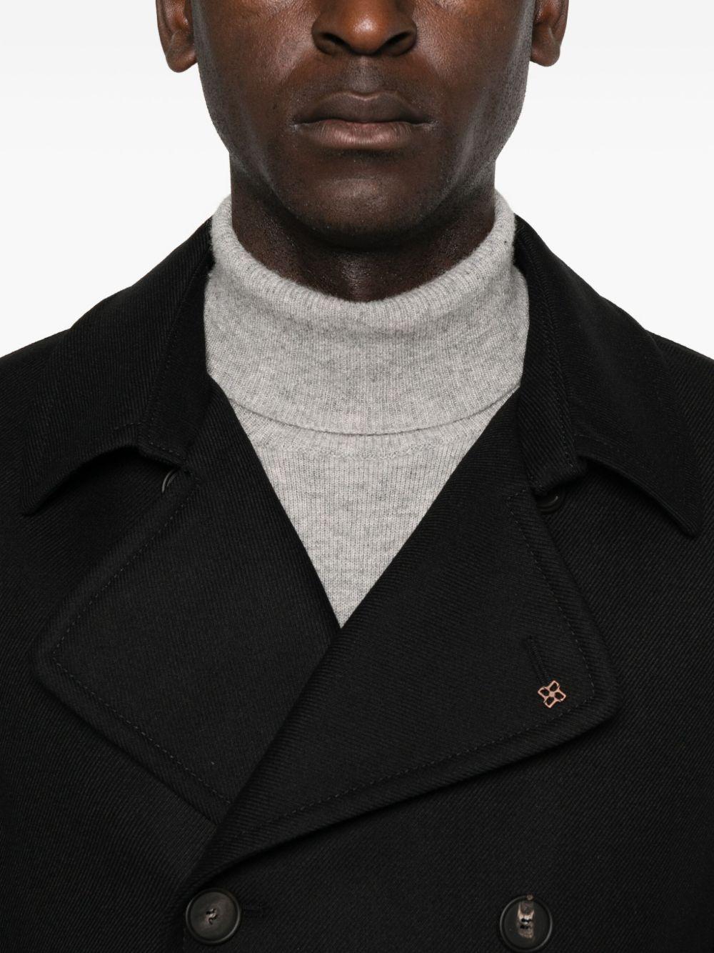 TAGLIATORE Trench doppiopetto nero 