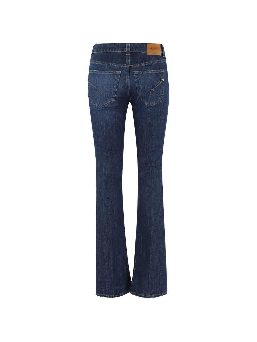 DONDUP Jeans Newlola skinny bootcut in denim blu scuro 