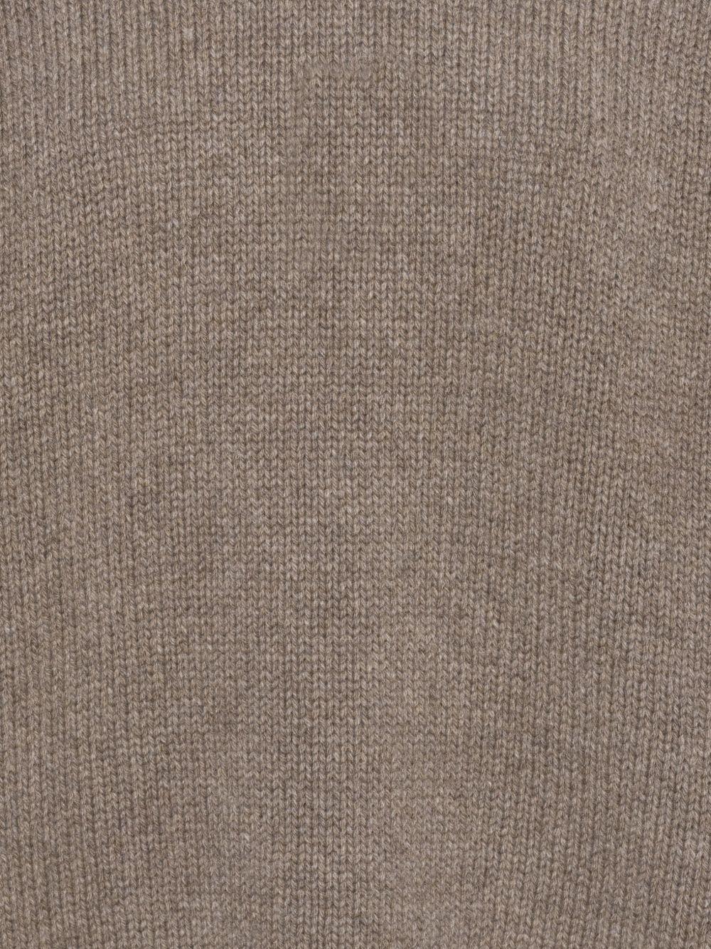 ROTATE Maglia marrone con dettagli intrecciati 