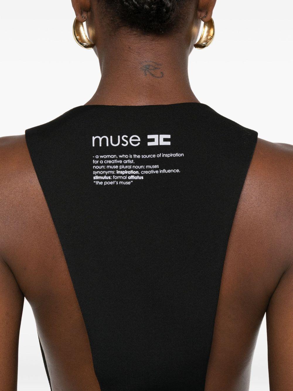 ELISABETTA FRANCHI Gilet con bottoni e scollo a V 