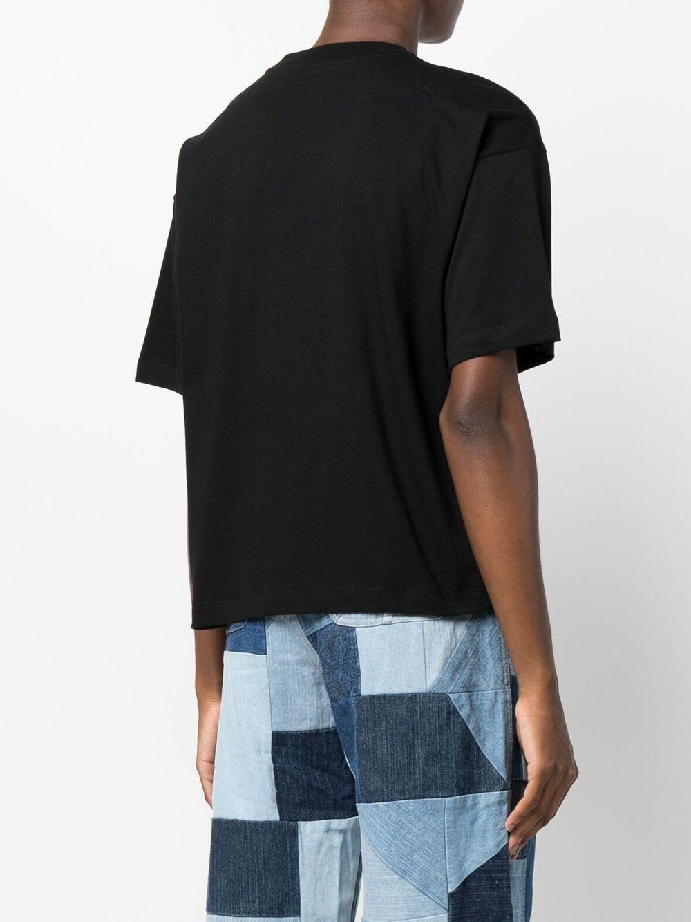 CARHARTT WIP T-shirt girocollo in cotone nera a maniche corte 