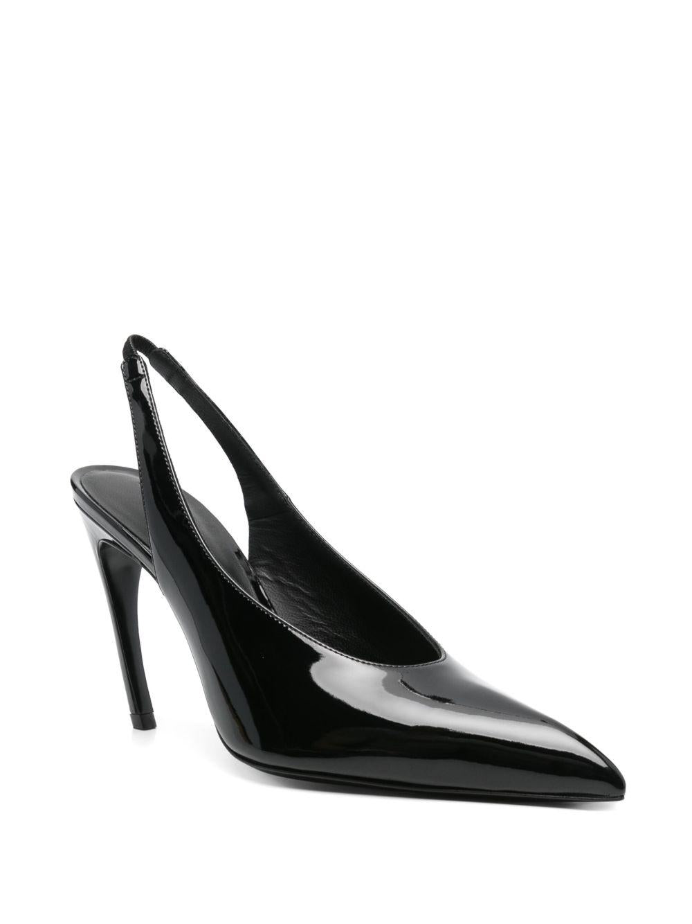 THE ATTICO Slingback 'Viper' neri 