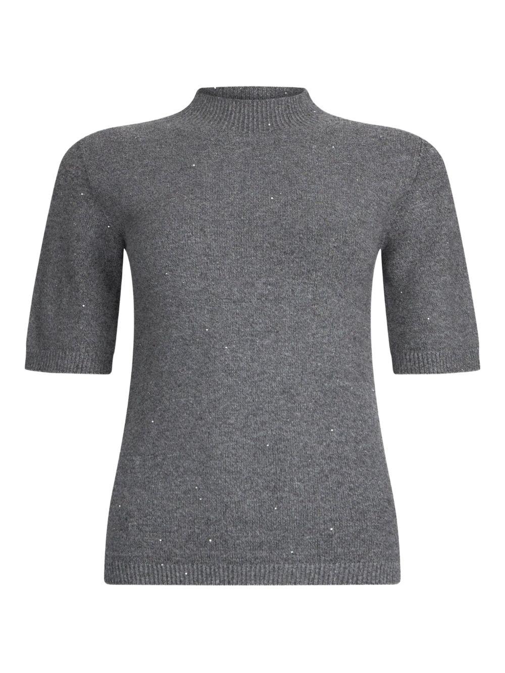 LIUJO Top in maglia grigio 