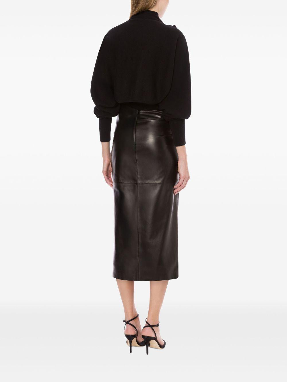 ALBERTA FERRETTI Bolero in lana merino, seta e cashmere con dettaglio floreale 