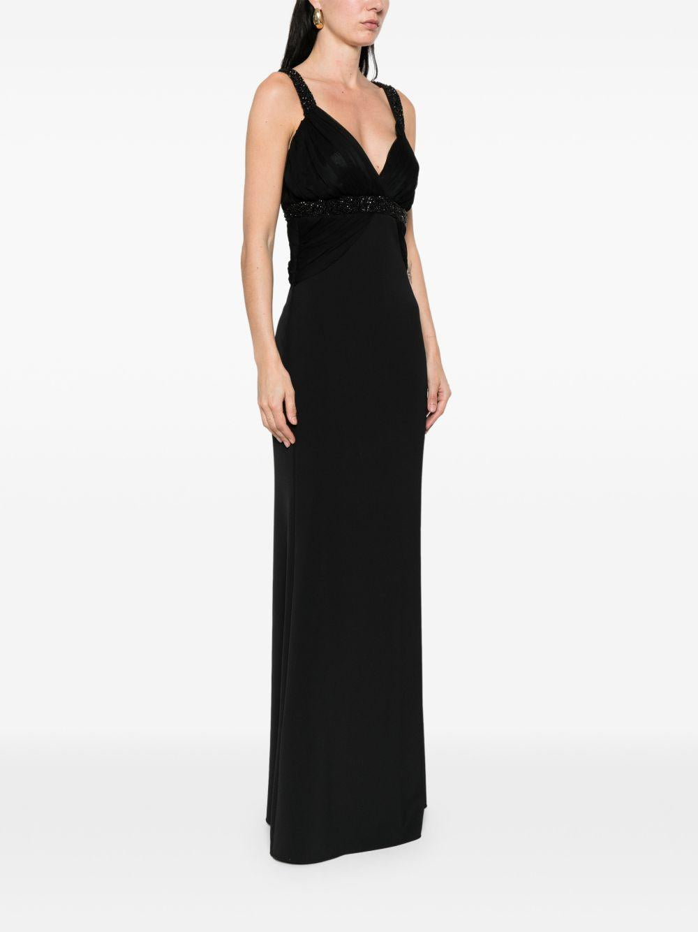 PRONOVIAS Abito elegante con strass neri nero 