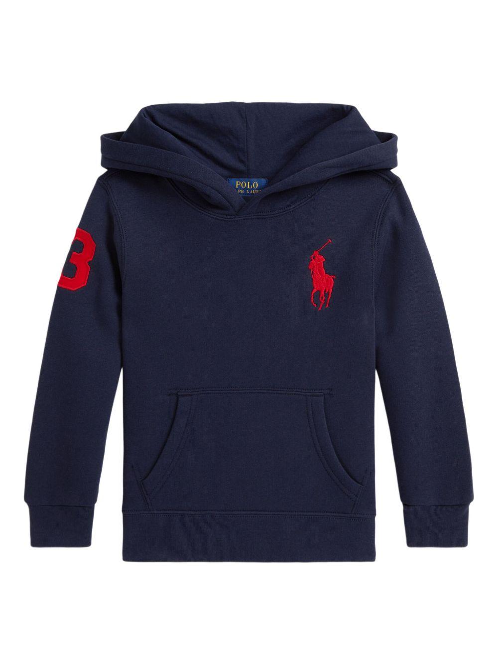 POLO RALPH LAUREN Felpa con cappuccio e logo 