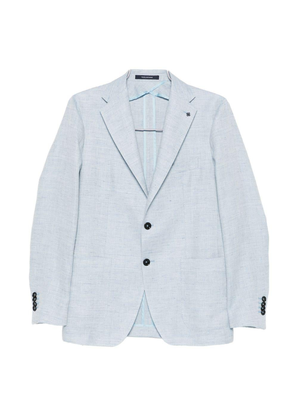 TAGLIATORE Blazer monopetto celeste 