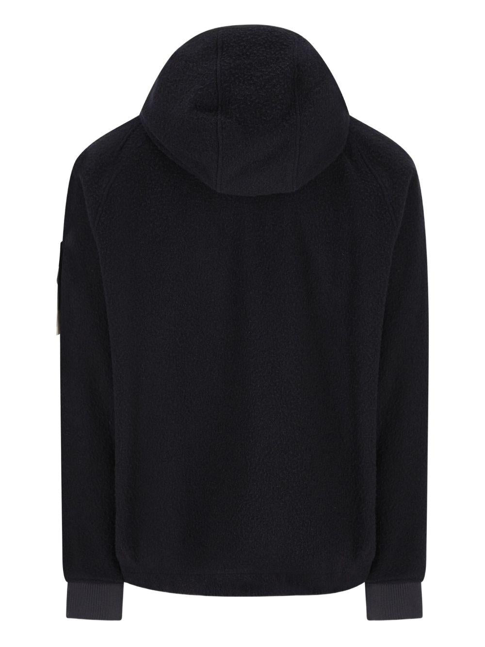 STONE ISLAND Giacca con cappuccio e patch logo 