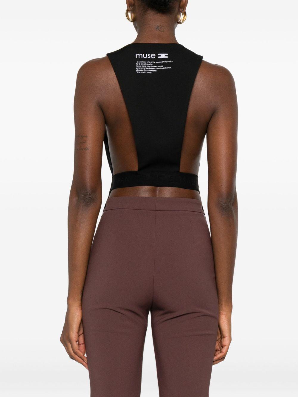 ELISABETTA FRANCHI Gilet con bottoni e scollo a V 