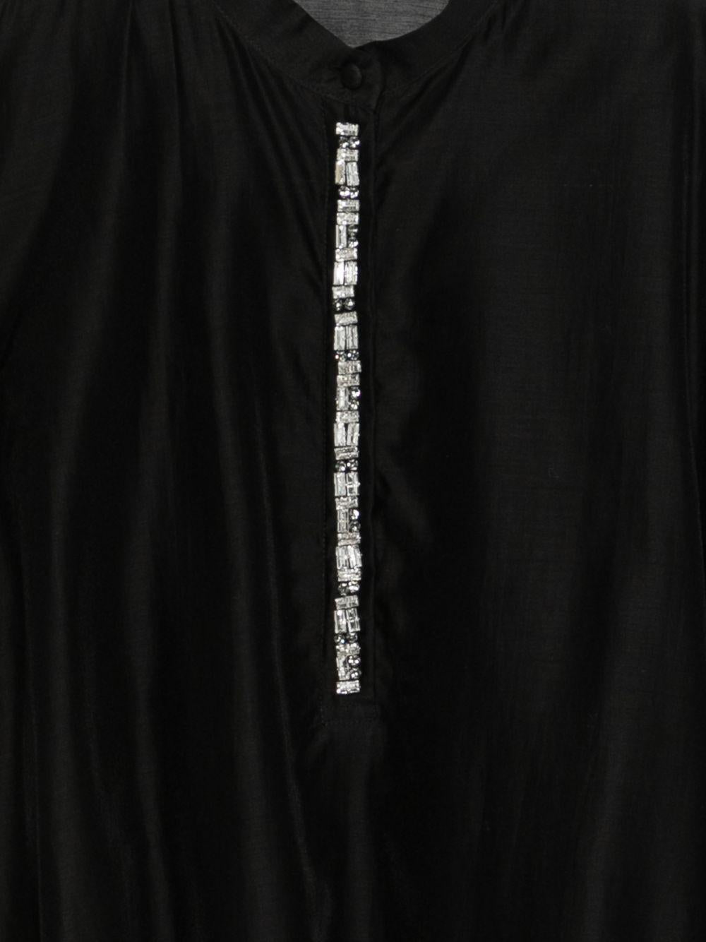 LIUJO Blusa impreziosita con strass nera 