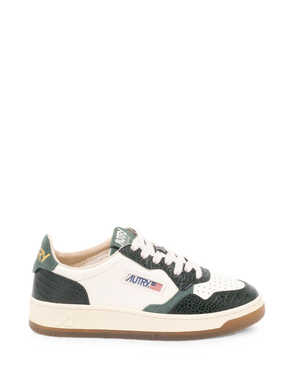 AUTRY Sneakers Medalist con dettagli effetto coccodrillo 
