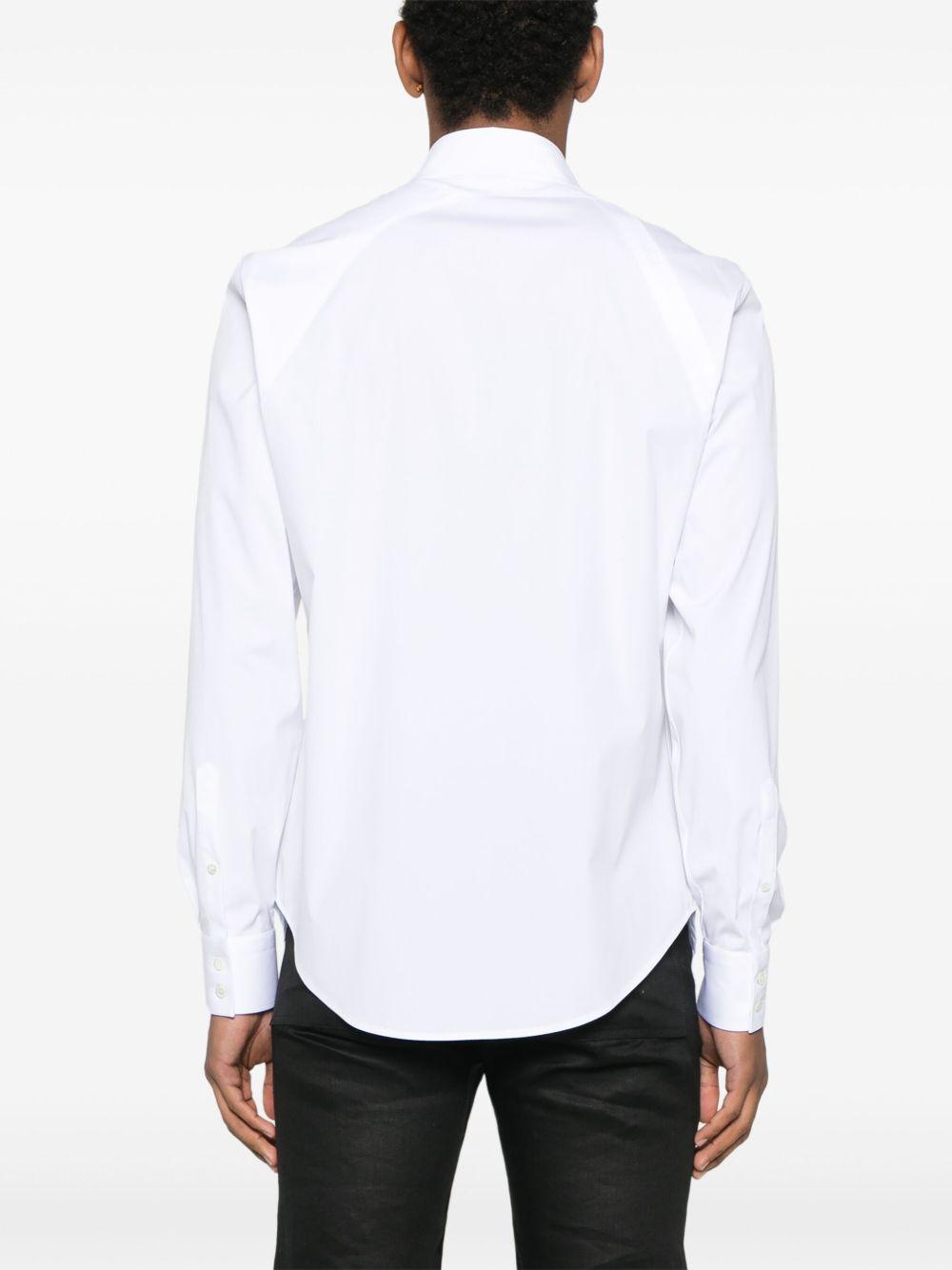ALEXANDER McQUEEN Camicia 'Harness' con fibbia a T in bianco 