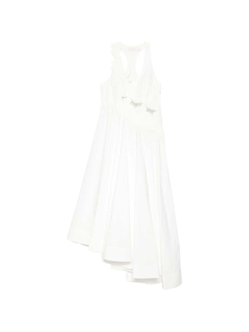 ZIMMERMANN Abito bianco con dettagli cut-out 